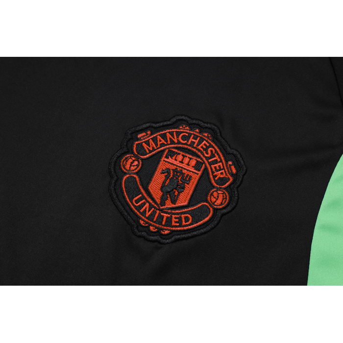 Chandal del Manchester United Manga Corta 2023-2024 Negro - Pantalon Corto